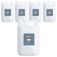 BUBUFITNESS 次氯酸水 微酸性超值補充瓶, 無色素 無香精 無酒精, 4L, 5桶