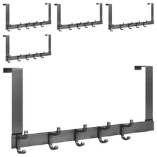 葉子小舖 門後掛勾, 黑色, 5個