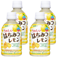 SANGARIA 蜂蜜檸檬飲料, 日本國產蜂蜜檸檬, 冷熱皆宜, 280ml, 4瓶