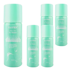 KA'FEN 卡氛 蓬鬆乾洗髮, 添加米澱粉去除油膩髮, 打造蓬鬆秀髮, 60ml, 5罐
