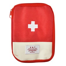 外出旅行隨身急救藥品收納包/收納袋, 18 x 13cm, 紅色