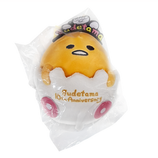 Sanrio 三麗鷗 造型玩偶吊鍊b gu-樂園, 1個, 蛋黃哥 黃色 + 白色, 15cm