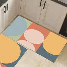 喬木居家 硅藻泥廚房防水地墊 幾何06, 60 x 90cm