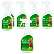 ECOS 天然環保蔬果清潔噴霧, 有效去除油脂汙垢 650ml, 6瓶