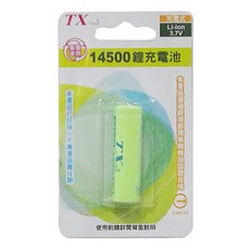 TX Tanox 特林 14500鋰電池 600mAh 3.7V, 4件, 1組
