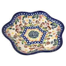 VENA 花型盤 波蘭手工陶瓷盤, 20 x 4.8cm, 446-U-486-Q1, 1個