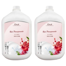 Chuli 初梨 果香系列 強效洗潔精 紅石榴 3.5L, 2瓶