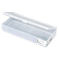 公子白 掀蓋霧面長方收納盒 L型 尺寸23.4cm x 10.4cm x 4.5cm 半透明材質 日本產, 白色, 3個