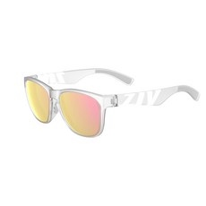 ZIV 潮牌 霧透明框腳茶電粉紅鍍層運動太陽眼鏡，時尚運動風，有效阻擋紫外線，戶外運動必備, 不適用, 粉紅, 1入