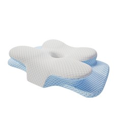 Home of flowers 繁花之家 蝶形深度睡眠譏憶枕, 1個, 冰絲菱形格