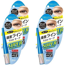 POWER STYLE 魔力超防水眼線液 高彈性纖細筆尖, 漆黑, 4支