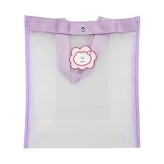 3MT 網袋包 紫色花花款 尼龍紗網, 31 x 29cm, 1個