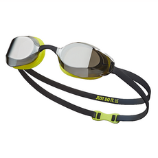 NIKE 耐吉 VAPOR 成人專業型鏡面泳鏡 NESSA176, 螢光綠 + 黑色, 1個