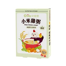Chila 兒食樂 小米雞粥 野菜 - 適合6個月以上寶寶, 300g, 1盒
