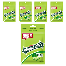 DOUBLEMINT 青箭 粒裝口香糖, 清新好口氣，經典薄荷原味, 28g, 5包
