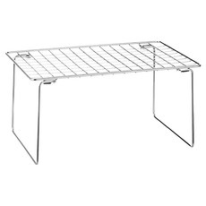 SHIMOYAMA 304不鏽鋼折疊式桌上/水槽下兩用置物架, 經典款 銀色, 1個