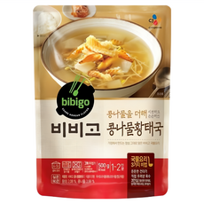 CJ bibigo 豆芽明太魚湯 韓式醒酒湯好選擇 蛋白質豐富 清爽美味又營養, 500g, 1包