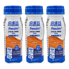 FRESENIUS KABI 倍速益含纖營養配方，杏桃口味，2 Kcal，高鈣綜合維生素礦物質, 200ml, 3瓶