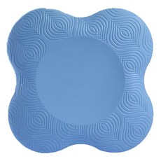 瑜珈跪墊, 對角23.5 x 橫17 x 加厚2cm, 藍色, 2個