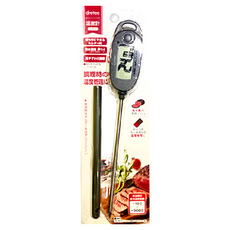 dretec 大螢幕防潑水電子料理溫度計 附針管套 O-900D 218 x 33 x 18mm 灰色, 1支