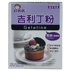 FAIRSEN 惠昇食品 好媽媽 吉利丁粉, 200g 即溶不需浸泡 無腥味 口感佳, 1盒