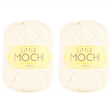 SILBARAM TEXTILE Little Mochi系列 毛線 米白色 70公克, 2個
