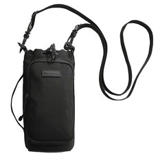 P.travel 水壺收納斜背袋 23x10cm 防水尼龍 聚酯纖維 藍色/粉色/米色/黑色, 1個