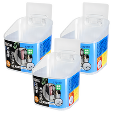 minono 米諾諾 不留痕瀝水收納盒, 透明色, 3個