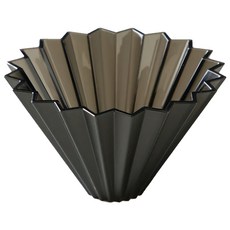 ORIGAMI Coffee 樹脂濾杯 (黑色) 1-2杯份 日本產, S(120 x 70mm 底穴 25mm), 1個, 無容量
