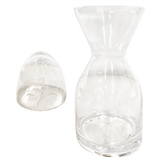 Homely Zakka 午茶食光人面紋飾清透玻璃 冷飲杯瓶組 800ml, 北極晶透, 1組