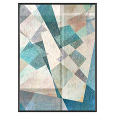 拼接 萬花筒 (APAD4638B) PS環保樹框+油画布+松木内框, 黑色