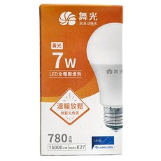 DANCELIGHT 舞光 LED 燈泡 7W, 黃光, 1個