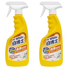 Dr.White 白博士 浴廁PLUS清潔劑, 快速去污, 強效除垢、除菌消毒, 600g, 2瓶