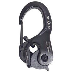 NITE IZE 鋁製卡捷 掛繩鉤 適用繩尺寸: 3mm-9mm 最大承重 227 kg, 大(98 x 47.3 x 22.75mm), NCJLA-01-R3