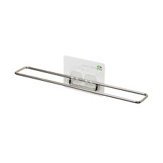 家而適 30cm 免釘安裝浴室毛巾架, 不鏽鋼色, 1個