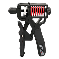 FANCY LIFE 專業加重計數握力器, 黑色, 1個, 13x17.5x3.5cm