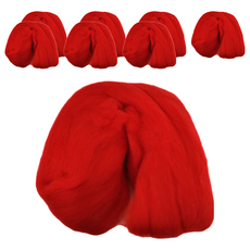 台灣敏愛 羊毛氈補充包 Set 4包 WR-01 澳洲產, 豔紅色, 8包