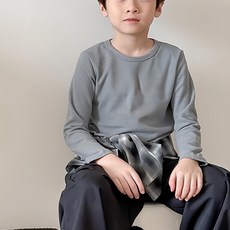 愛北鼻 兒童圓領保暖衣 柔軟親膚 舒適透氣 簡約百搭