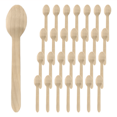 Daiwa Bussan 一次性木湯匙, 100支, 1袋