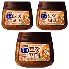 Sempio 膳府 韓式大醬 花蟹口味，大醬鍋專用調味醬，450g, 3罐