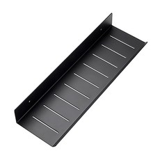 小麥購物 免打孔洗漱台置物架 黑色 浴室收納 壁掛置物架, 40 x 11 x 3.5cm, 1個