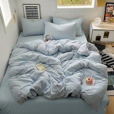 100%舒柔棉 素色床包2件組 台灣製 床墊套 + 枕套