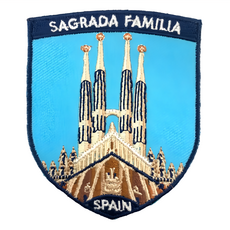 A-ONE 匯旺 地標造型刺繡 7.5 X 6 CM 聚酯纖維, 西班牙 聖家堂 多色, 1個