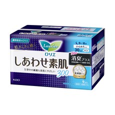 Laurier 蕾妮亞 瞬吸消臭護翼衛生棉 量多夜用, 30cm, 9片, 1包