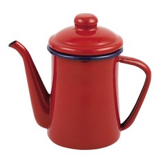 珍珠金屬 Just Size系列 琺瑯咖啡壺 HB-4412 紅色, 600ml, 1個