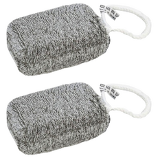 KEYTOSS 詰朵斯 竹炭添加立方織沐浴海棉 RE8883 13*9*5cm, 灰黑, 2個, 1個