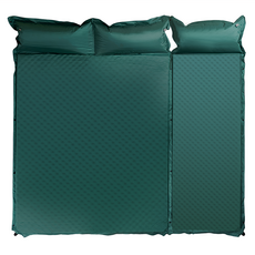 ANBORTEH 安伯特 加厚車用自動充氣床, 雙層PVC面料 一體枕頭設計 高彈性 輕巧好收納, 墨綠色