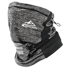 GOLOV.EJOy 冰絲防曬面罩, 男女通用, 防曬冰涼舒適, 透氣吸汗速乾, 柔軟輕盈, 灰色, 1個