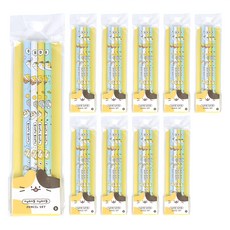 Pinkfoot 喵喵 B鉛筆 4款 x 10包組, 4支, 多色