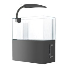 Crabaqua 小螃蟹 五色開放底部過濾缸, 黑色, 1個